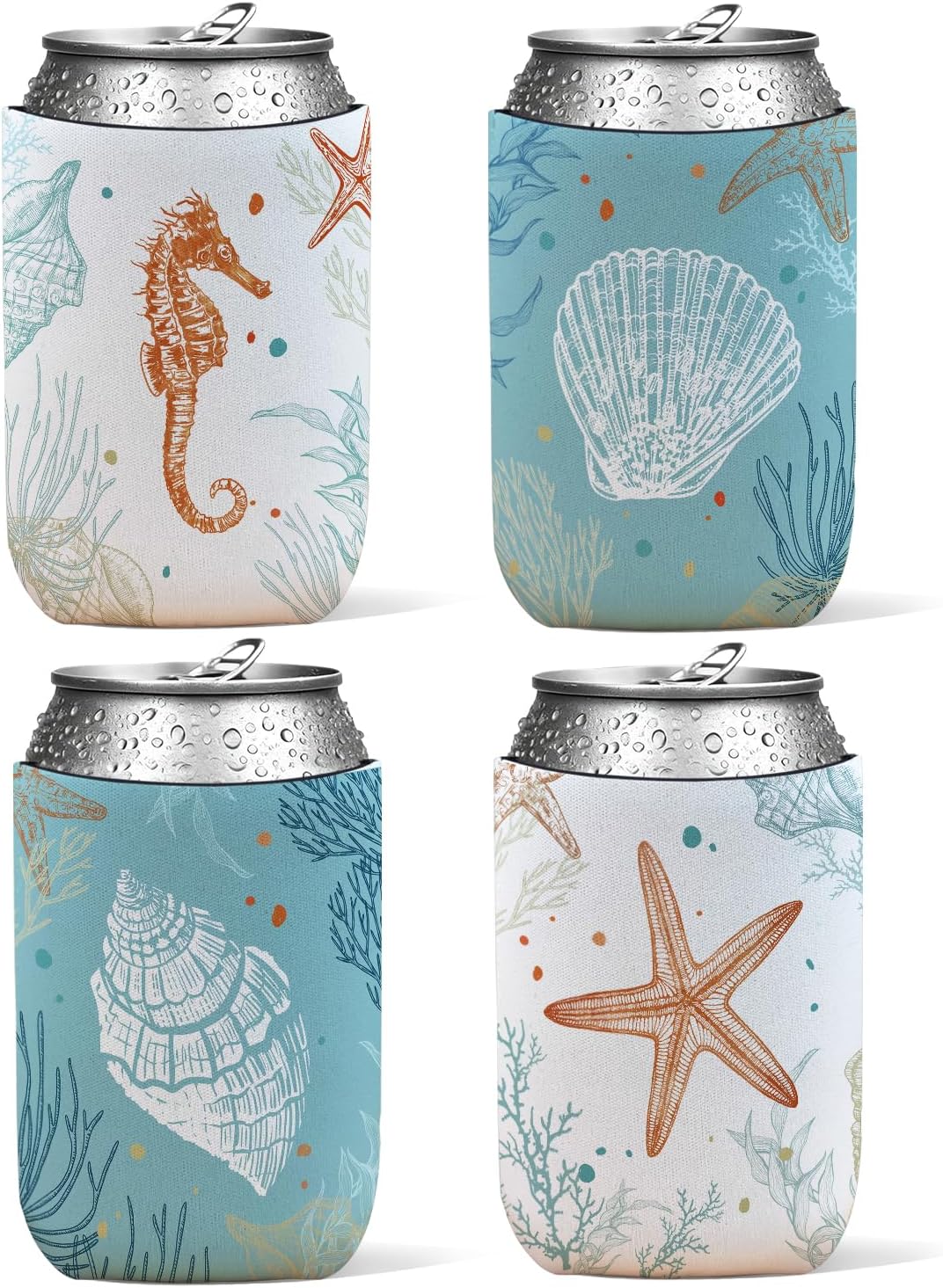 Fundas neopreno aislantes para bebidas caballito mar