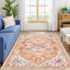 Alfombras área 5x7 estilo bohemio pelo bajo lavables