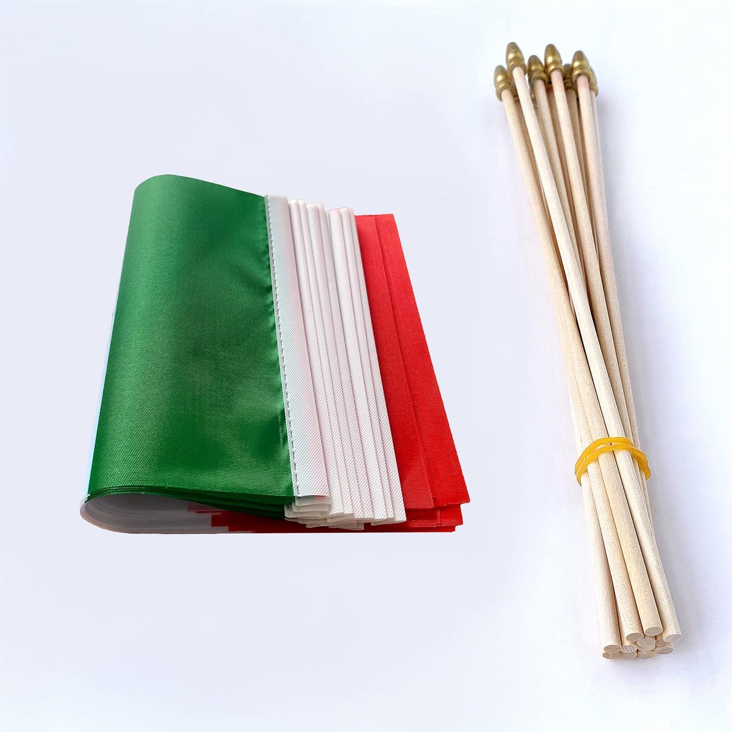 Banderas mexicanas 5x8pulg pack 12