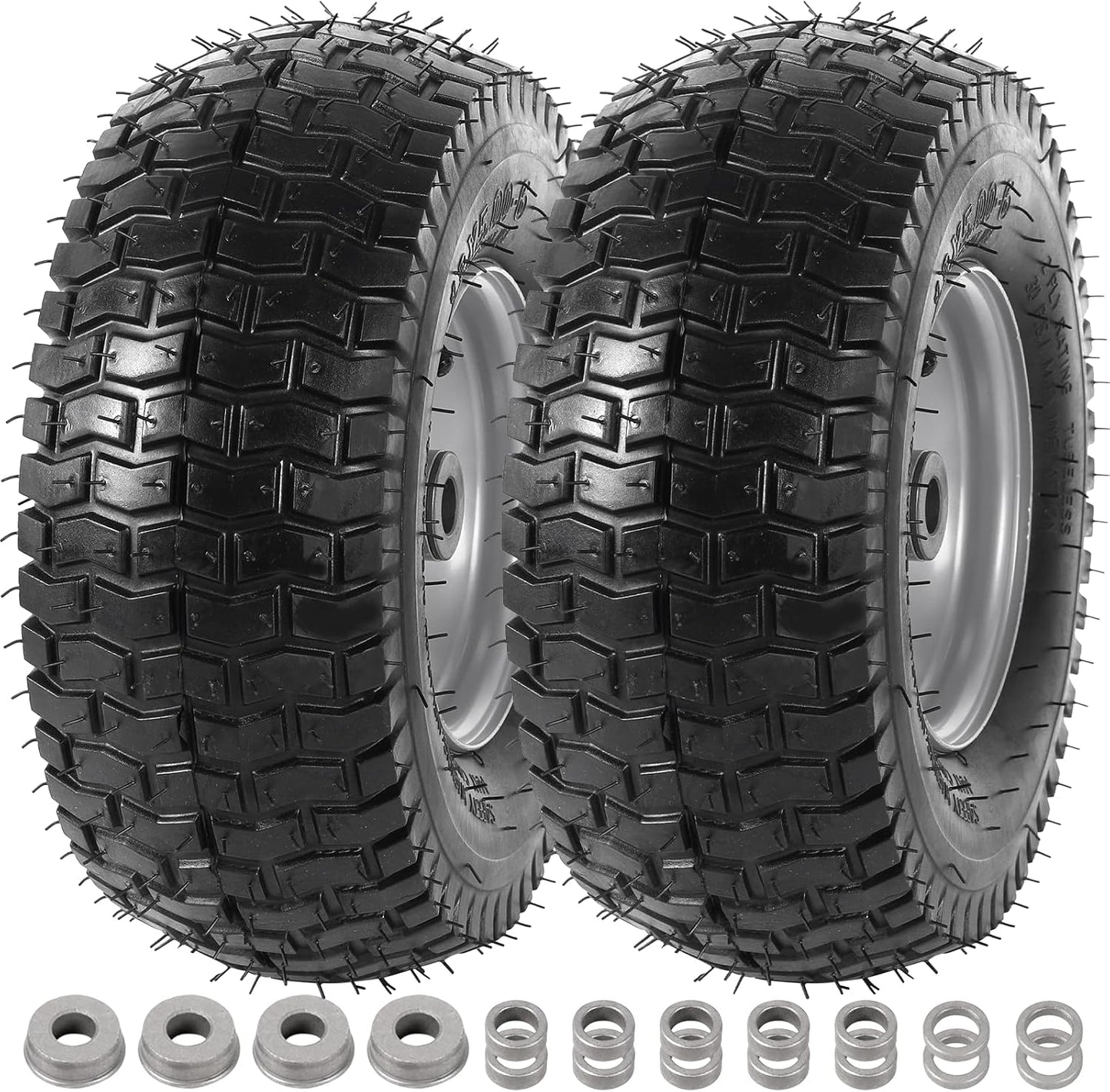 Neumáticos 13x5.00-6 sin cámara para cortacésped set 2