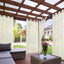 2 Cortinas traslúcidas impermeables para patio 52"