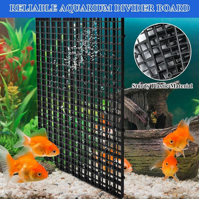 Divisor acuario plástico bandeja filtro negro difusor luz