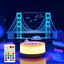 Luz nocturna puente para niños 14 colores LED control remoto