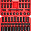 Set dados impacto 1/2 pulg 57 pzas con funda