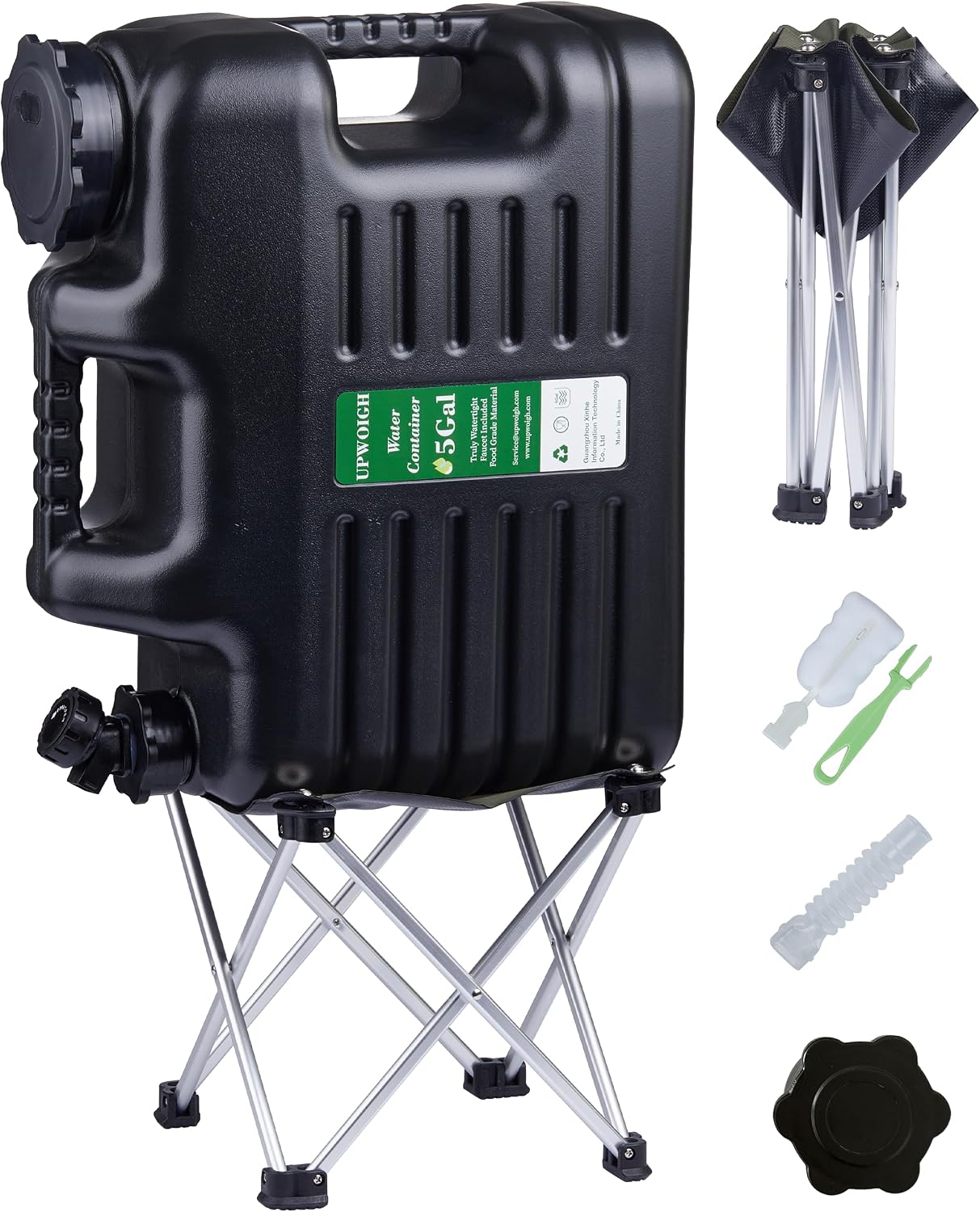 Jarra agua 5gal grifo plegable sin BPA uso exterior