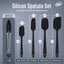 Set 4 Espátulas Silicona Antiadherente Apto Lavavajillas