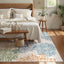 Alfombra boho floral 5x7pulg antiderrap dormitorio