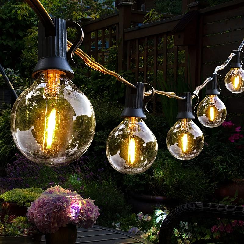 Tira luces LED G40 exteriores 50ft cert UL impermeable