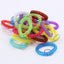 30 Llaveros Espiral Flexible Muñeca Elástica