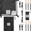 Refugio lona impermeable para acampar 10x12ft negro