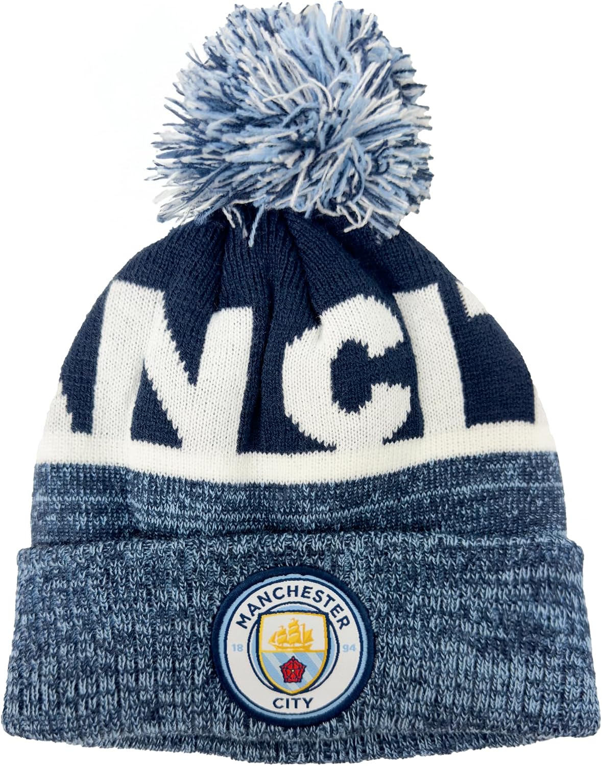 Gorro esquí Manchester City con licencia para hombre azul