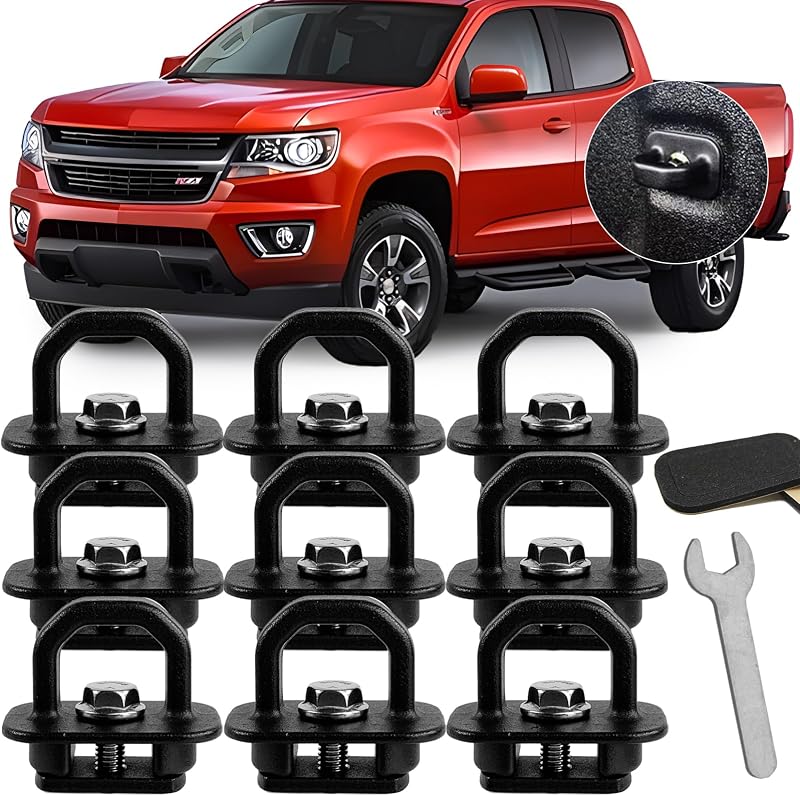 Anclajes aluminio set 9 pzas para camión Chevy/Silverado 07-23