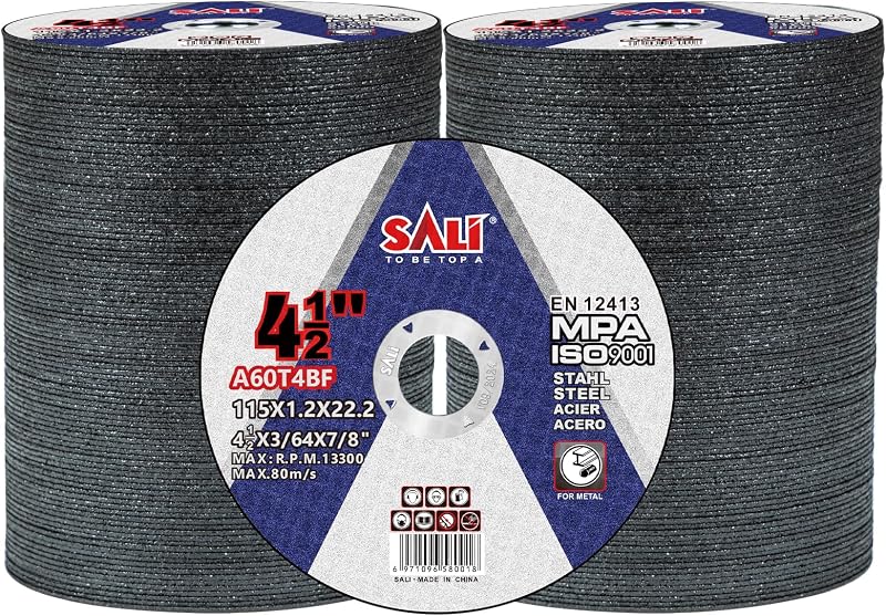 200 Ruedas Corte 4 1/2pulg para Metal Acero Inox
