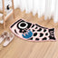 Alfombra baño estilo japonés pez koi antiderrap 17.7x33.4