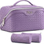 Bolsa maquillaje viaje mujer set 3 pzas con compartimentos