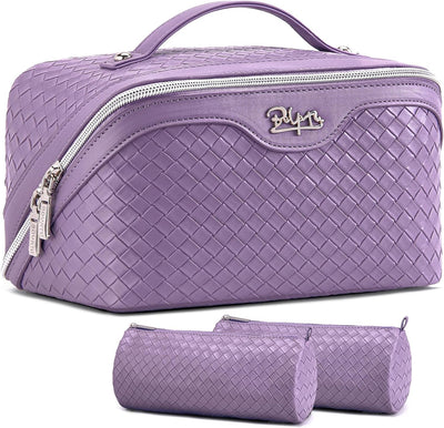 Bolsa maquillaje viaje mujer set 3 pzas con compartimentos