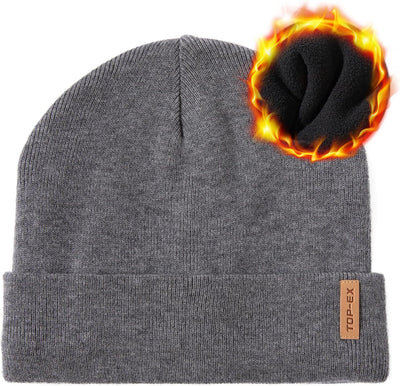 Sombrero Invierno Hombres Lana Merino Forro Polar Talla