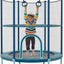 Trampolín 3en1 para niños 60" con barra gimnasia