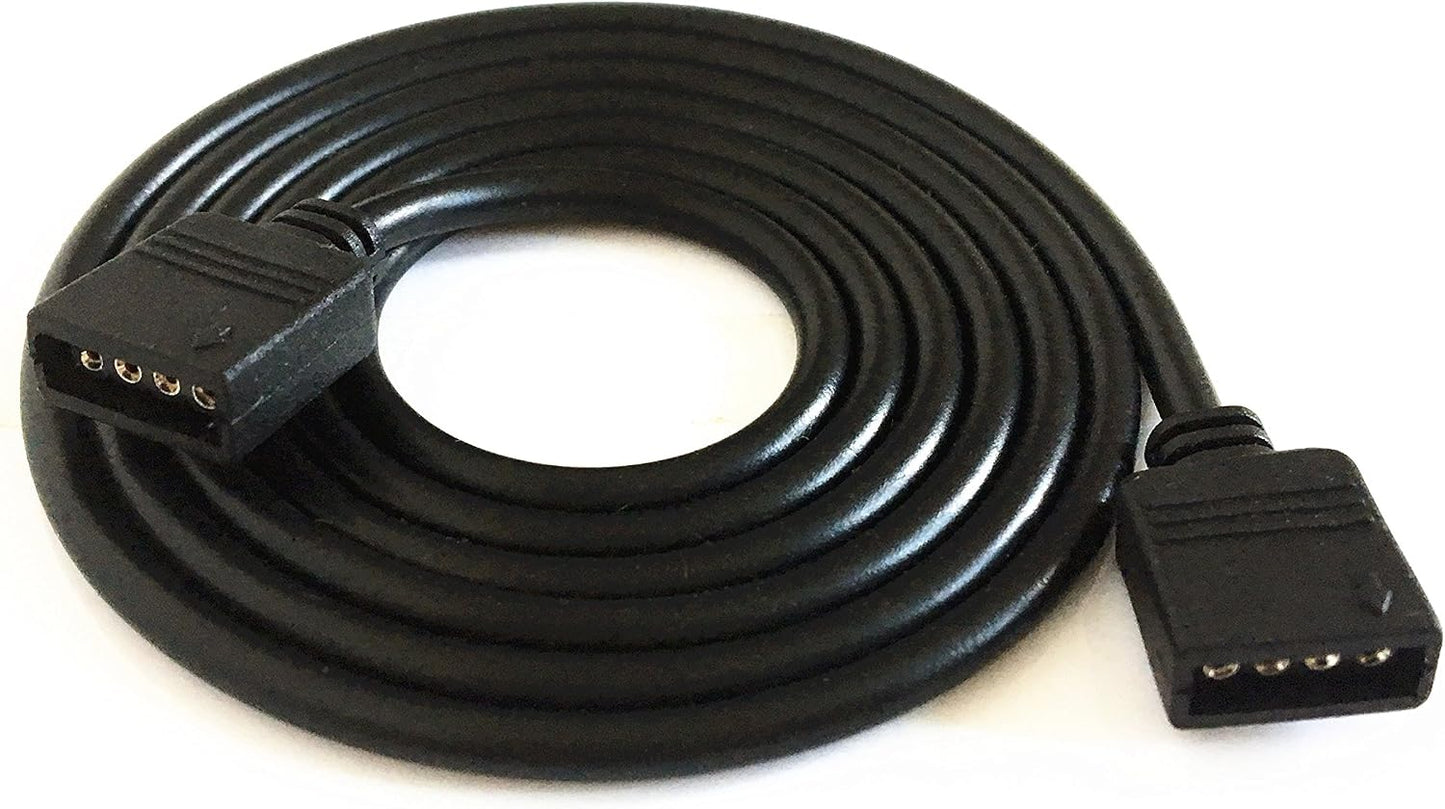 Cable extensión RGB 4 colores 6.6ft conector LED tira luz SMD