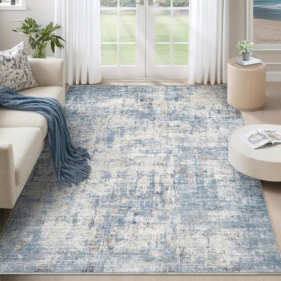 Alfombra área 6x9ft lavable moderna abstracta antideslizante