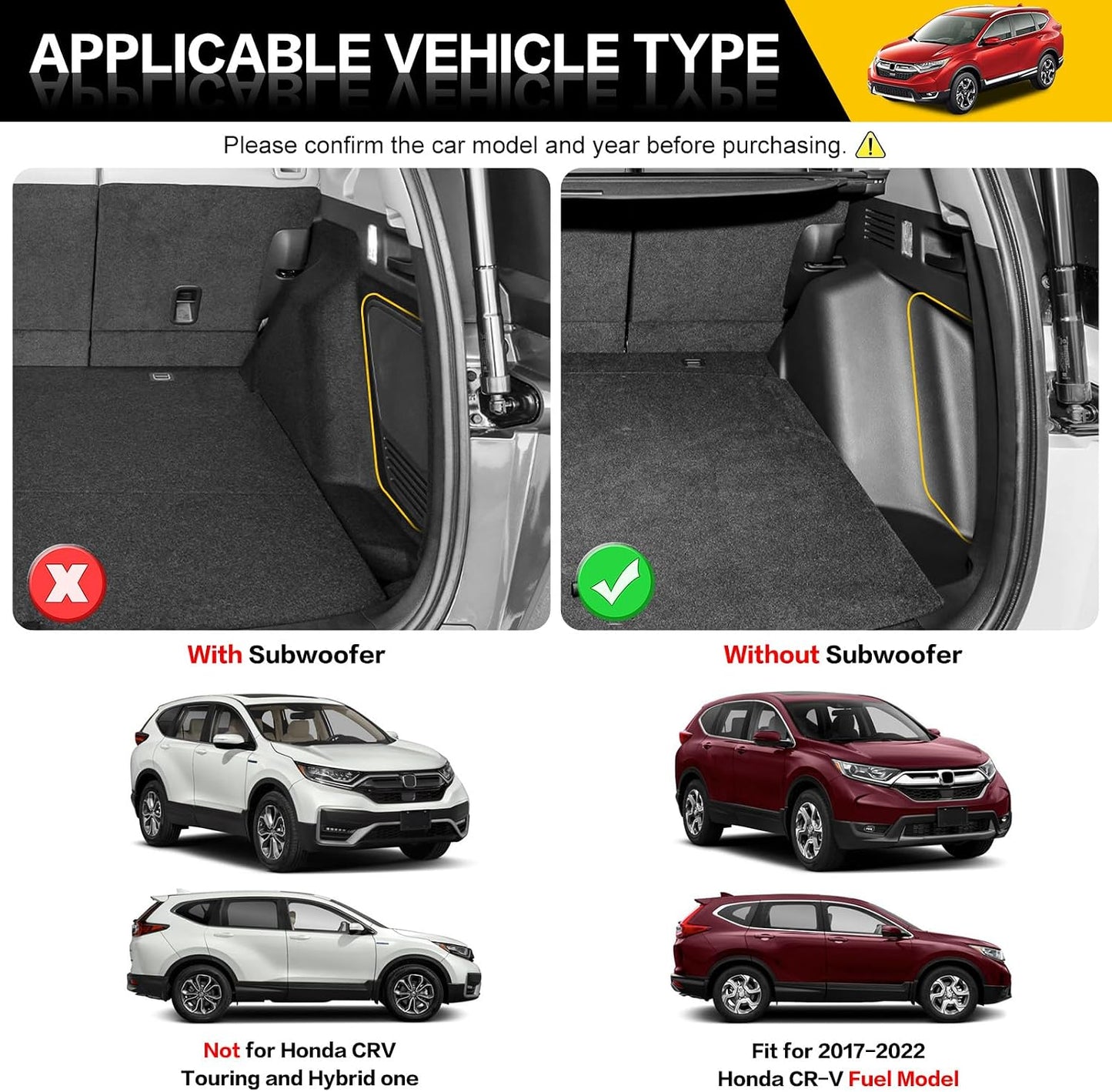 Alfombrilla carga trasera Honda CRV 17-22 antiderrap TPE