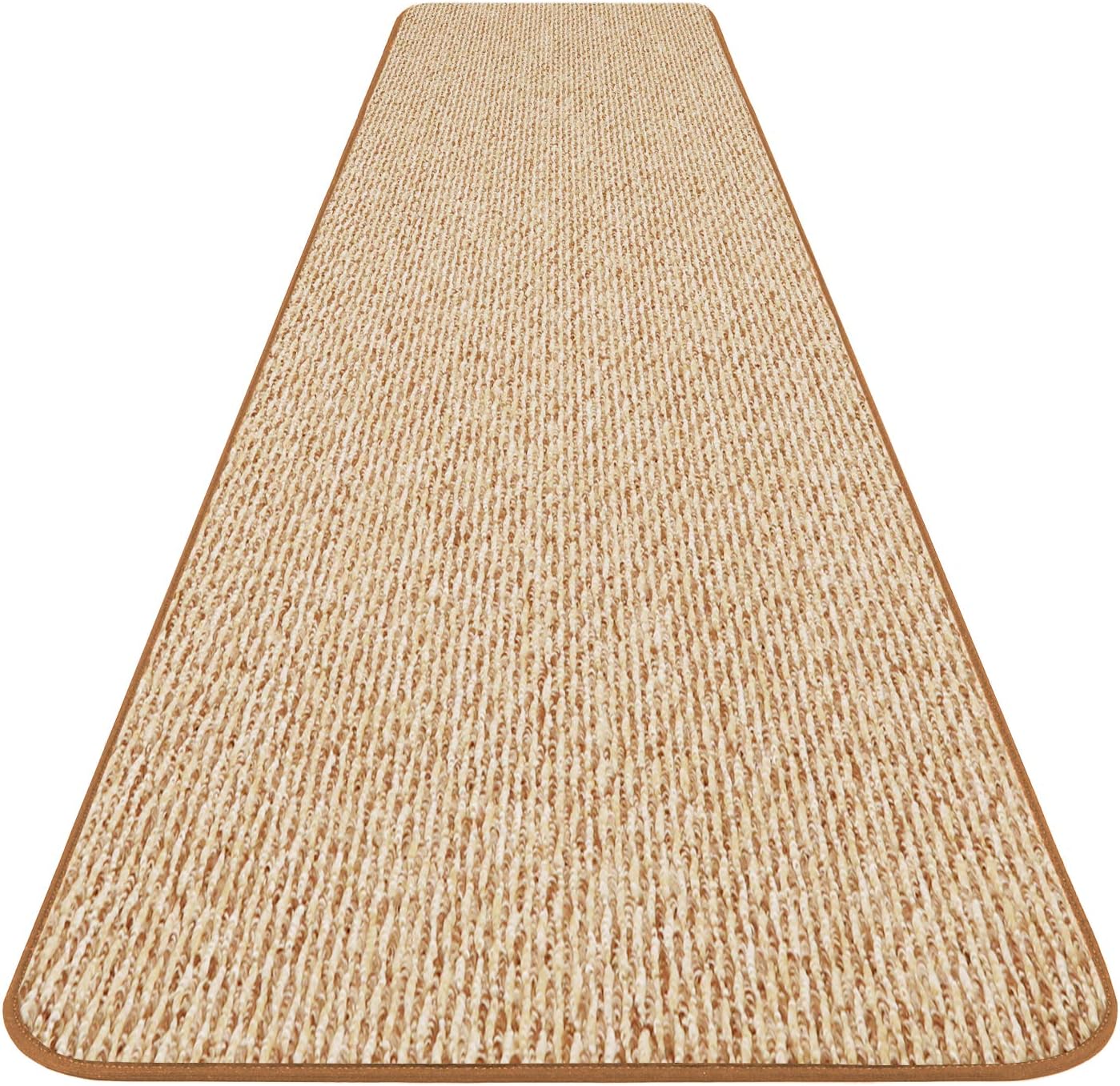 Alfombra antiderrap marrón praliné 6ftx27pulg