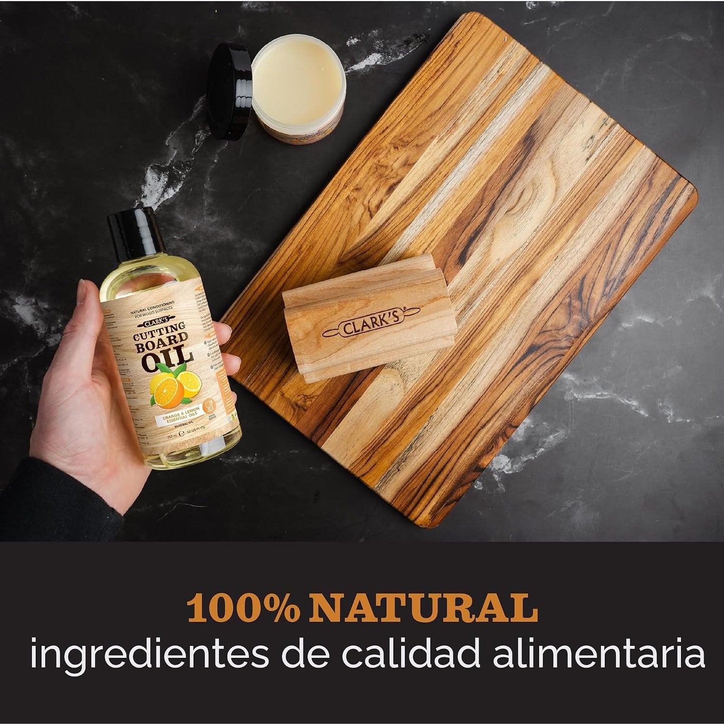 Aceite para tabla cortar 12oz varios aromas