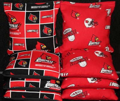 Bolsas Cornhole tela Louisville 8 ACA para portón trasero