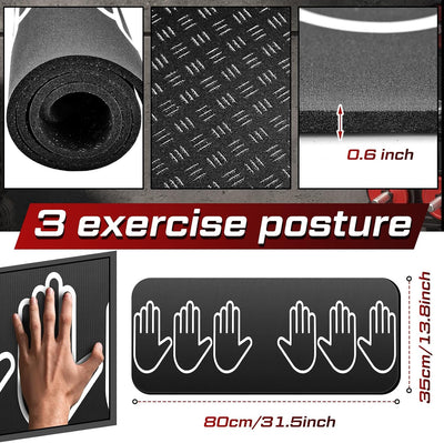 Rodillos fitness 0.59" antiderrap hombres