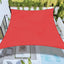 Toldo parasol rectangular 8x12ft para jardín rojo