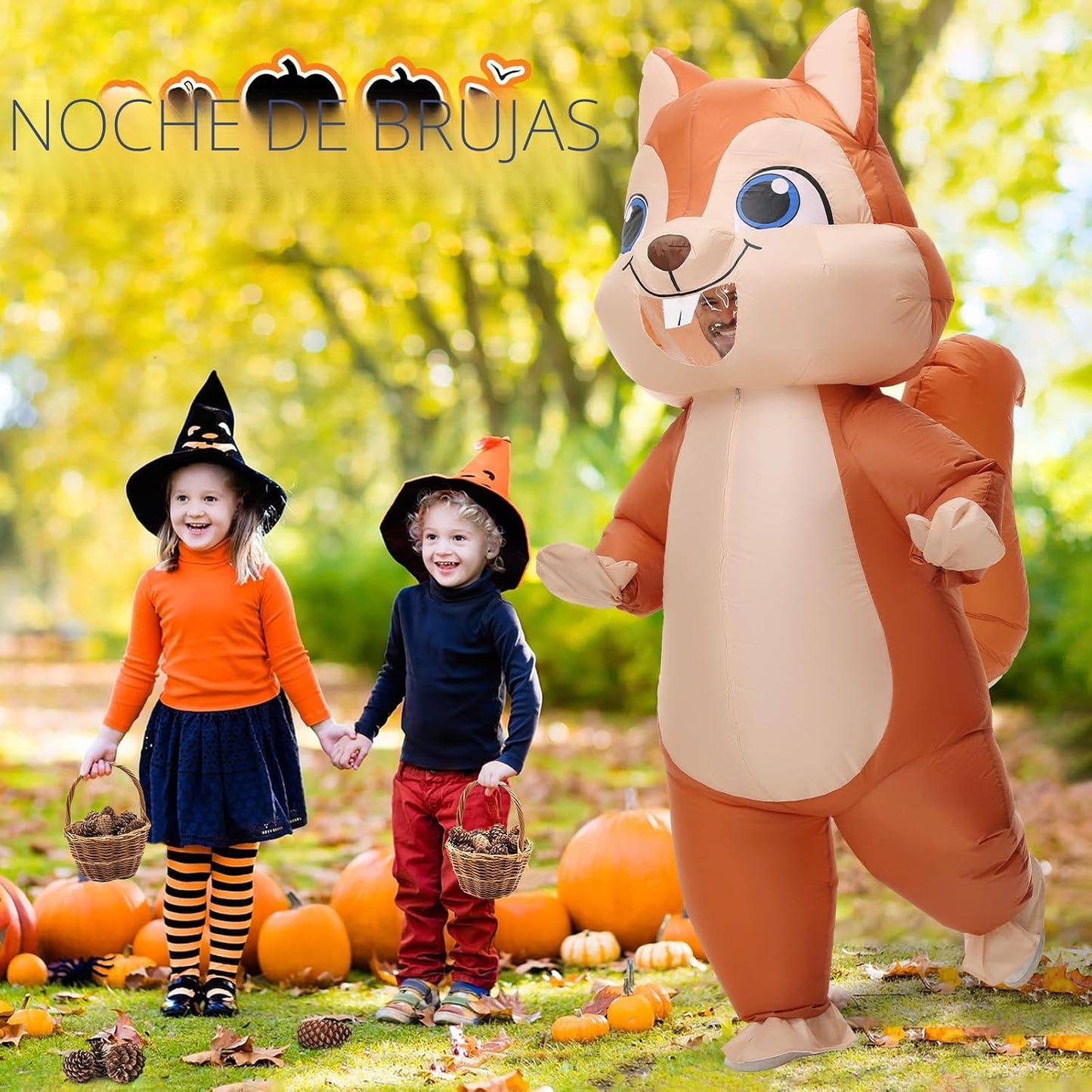 Disfraz inflable ardilla para adultos Halloween Navidad