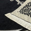 Alfombra oración musulmana con imán Ali color negro
