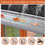 Protector canalón aluminio 5" 13-52pies malla raptor