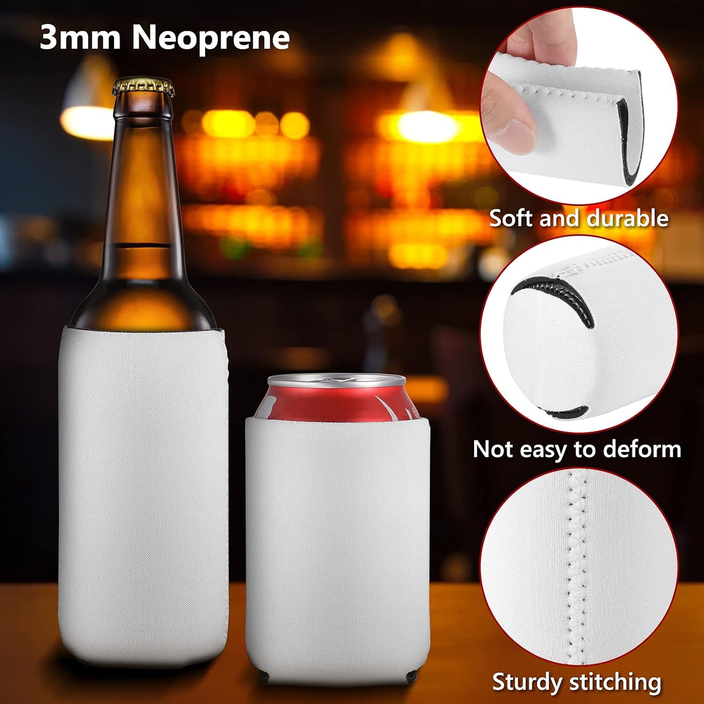 Fundas neopreno latas 12 pzas 12oz plegables