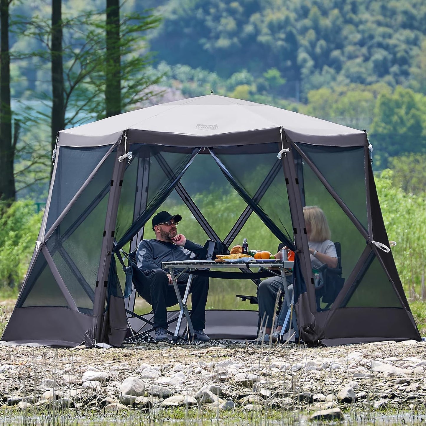 Carpa toldo desplegable 11.5x9.8pies para camping patio
