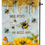 Bandera jardín con miel y girasol 12x18pulg