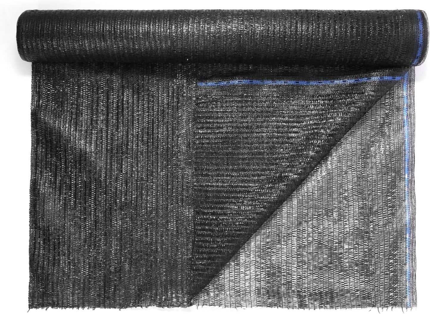 Rollo tela sombra 6'x100pulg UV resistente jardín negro