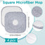 4 Pzas Almohadillas Microfibra 8.6pulg Absorbentes Comp Trapeador