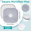 4 Pzas Almohadillas Microfibra 8.6pulg Absorbentes Comp Trapeador