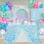Mantel rectangular iridiscente 51x47pulg con lentejuelas sirena