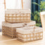 Cestas mimbre forradas set 3 para decorar y organizar