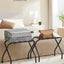 2 Soportes Maleta Acero Plegable 27x15x20" Negro