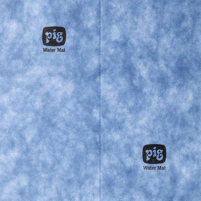 Tapete absorbente reutiliz. 5 pzas 15x19pulg azul y blanco