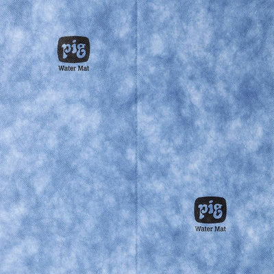 Tapete absorbente reutiliz. 5 pzas 15x19pulg azul y blanco