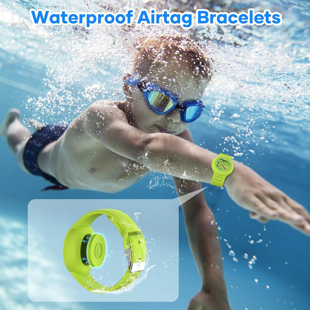 Pulsera Airtag para niños silicona impermeable