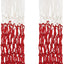 Set 2 redes baloncesto uso interior exterior color blanco rojo