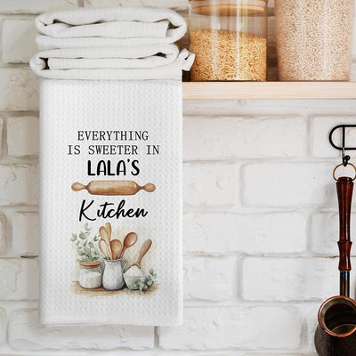 Toallas cocina regalo abuela nietos 16x24pulg