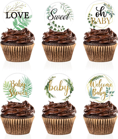 72 Pzas Decoración Cupcakes Baby Shower Selva Safari