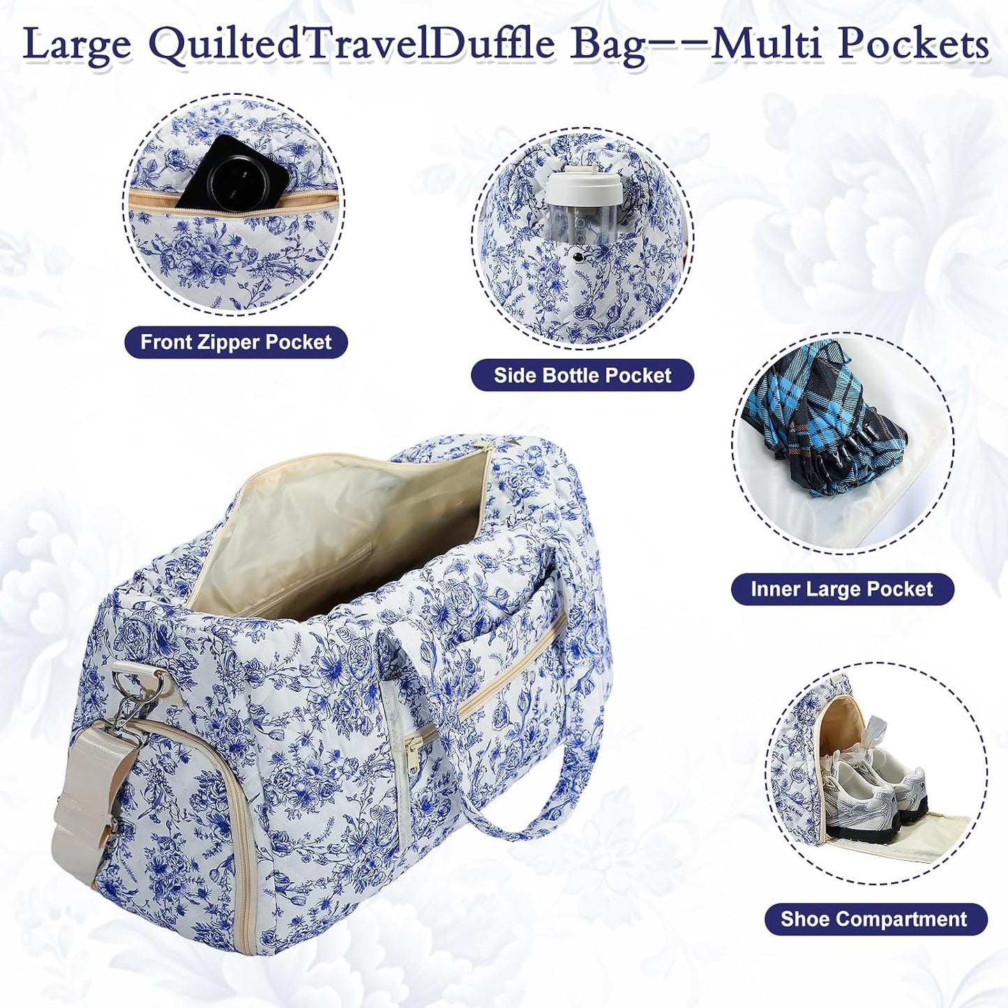 Bolsa viaje acolchada tipo duffle