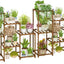 Soportes madera para plantas escalonados 2uds